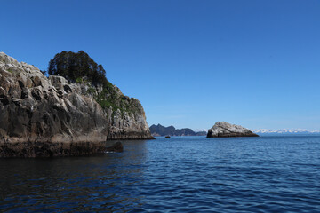 Sea stacks in Resurrection Bay
