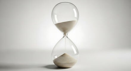 Photorealistic Hourglass Loading Mockup for UI/UX