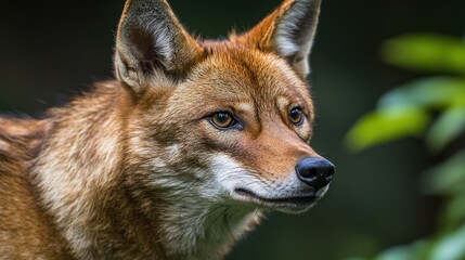 Fototapeta premium Red wolf portrait