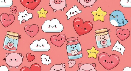 Seamless Pattern of Kitchen Utensils, Whisk, Spoon, Rolling Pin - Food Preparation Design