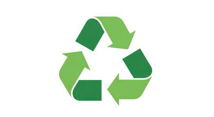 Obraz premium Iconic green recycling symbol featuring three interconnected arrows promoting sustainability and environmental responsibility for eco-conscious projects transparent background