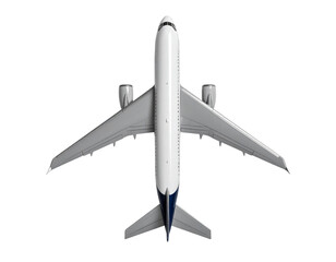 Top View Commercial Aircraft For