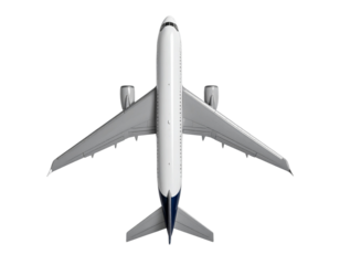 Top View of Commercial Aircraft for Aviation Design