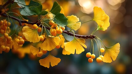 yellow autumn leaves
