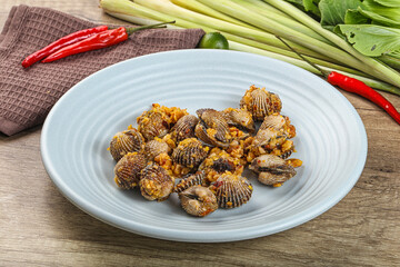 Blood Cockle Fried With Garlic