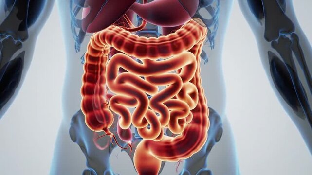 Journey through the Human Body Exploring the Intricate Pathways of the Digestive System with clear anatomical