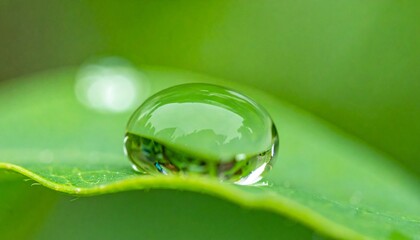 A Stunning Close Up Of A Dewdrop On A Lush Green Leaf, Capturing The Essence Of Nature S Purity And Serenity. With Comprehensive Details And Informative Content For Stock Photography Needs