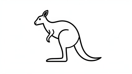 Fototapeta premium kangaroo vector illustration