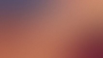 The image showcases a gradient background blending violet, peach, and subtle orange hues with a grainy