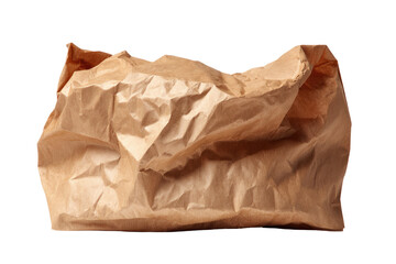 Crumpled brown paper bag
