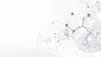 Simple white backdrop with physics equations (E=mc², force vectors, circuits) sketched in black and gray on the left, open space on the right for text