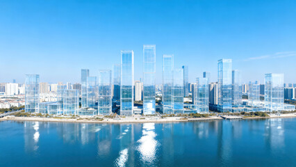 Obraz premium modern city skyline