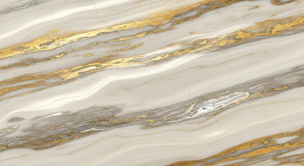 Obraz premium Elegant marble texture with gold and silver veins