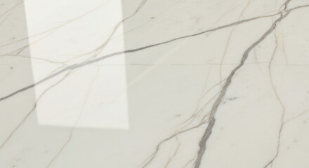 Obraz premium Elegant white marble texture with subtle gray veining