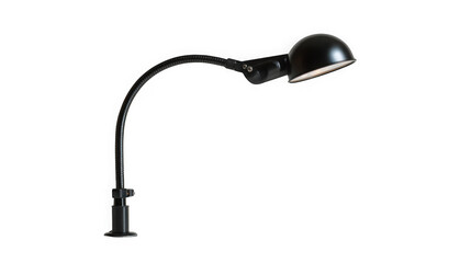 Classic industrial task lamp with adjustable gooseneck for versatile lighting applications transparent background