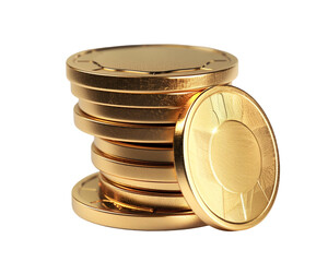 Stack of golden coins