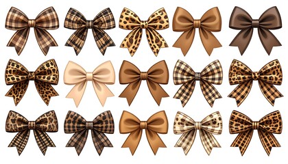 Bows in various patterns