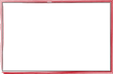 Red and Black Minimal Grunge Rectangle Certificate Frame Border. 7