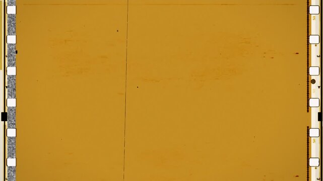 Seamless looping video of modern film grain with scratches, dirt, and shake in yellow and sepia tones. Perfect for modern/old chronicles and text overlays.