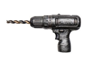 a drill is being used to drill a piece of wood