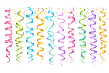 Colorful, stylized spiral strands