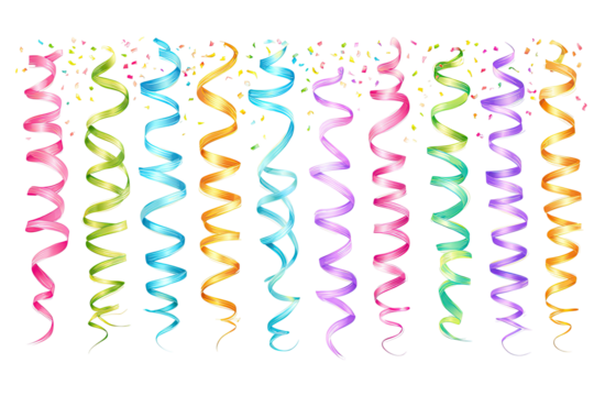 Colorful, stylized spiral strands