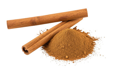 Cinnamon Sticks And Ground Cinnamon Powder