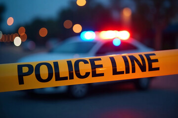 Law Enforcement and Crime Scene Investigation on a Cloudy Day