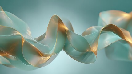 Abstract Flow - A Serene Wave of Light and Color.