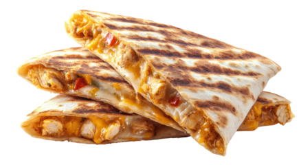 Stacked chicken quesadillas
