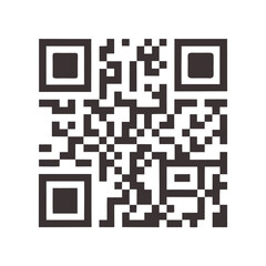 QR code icon transparent png. vector 
