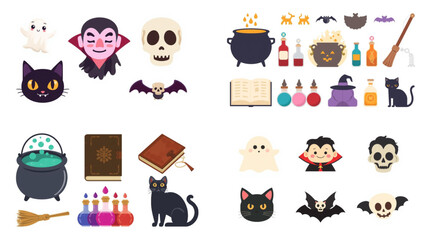 set of halloween icons