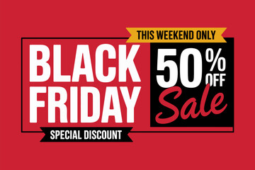 Black friday sale special discount this weekend only percent