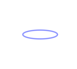 blue neon ring light glowing effect flat surface neon circle ring effect on white background 