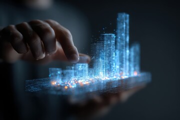 Digital Cityscape Futuristic Technology.