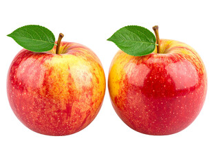 red apples isolated on white background