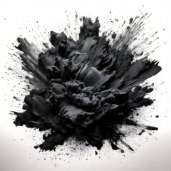 Abstract black explosion