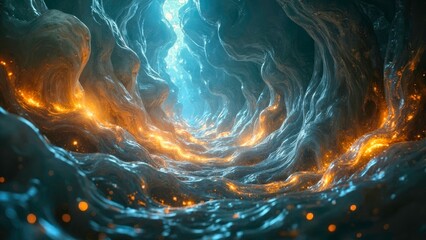 Energy Vortex Art Creation Diagram