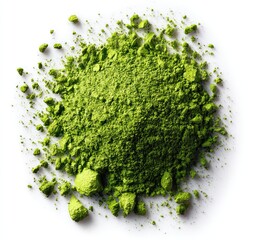 Green Tea Powder Pile