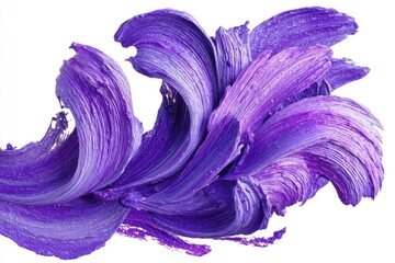 Purple Brushstroke Abstract Art