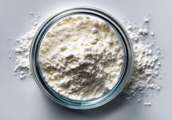 White Powder in Glass Dish