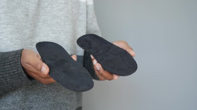 Footwear insoles on display for comfort and support
