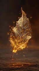 Golden Leaf in Autumn - A Symbol of Transformation and Beauty.