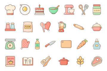 Food Cooking and Kitchen icons
