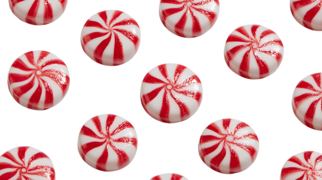 set of colorful easter toffies on white background