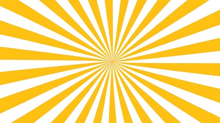 Vibrant Yellow and White Sunburst Abstract Graphic