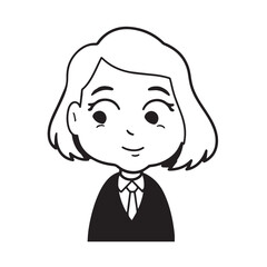 Old people black and white illustration vector image simple minimalist artwork design template