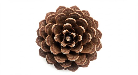 松ぼっくり 繊細な模様 自然光で輝く 美しい質感. AI Generated