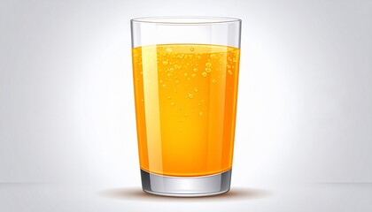 A refreshing glass of fizzy orange drink, perfect for a hot day and healthy lifestyle