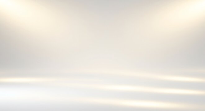 Fototapeta 柔らかな光が輝く、滑らかな白背景。上品な質感、シンプル空間。. AI Generated